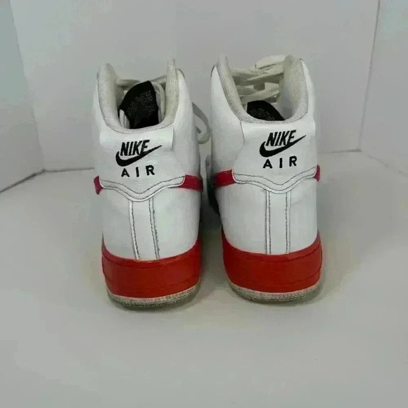 Nike Air Force 1 High Gradient White Blue Fury Ember Glow Men\'s Size 10 CJ0525